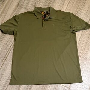 Browning Men's Olive Green Performance Polo